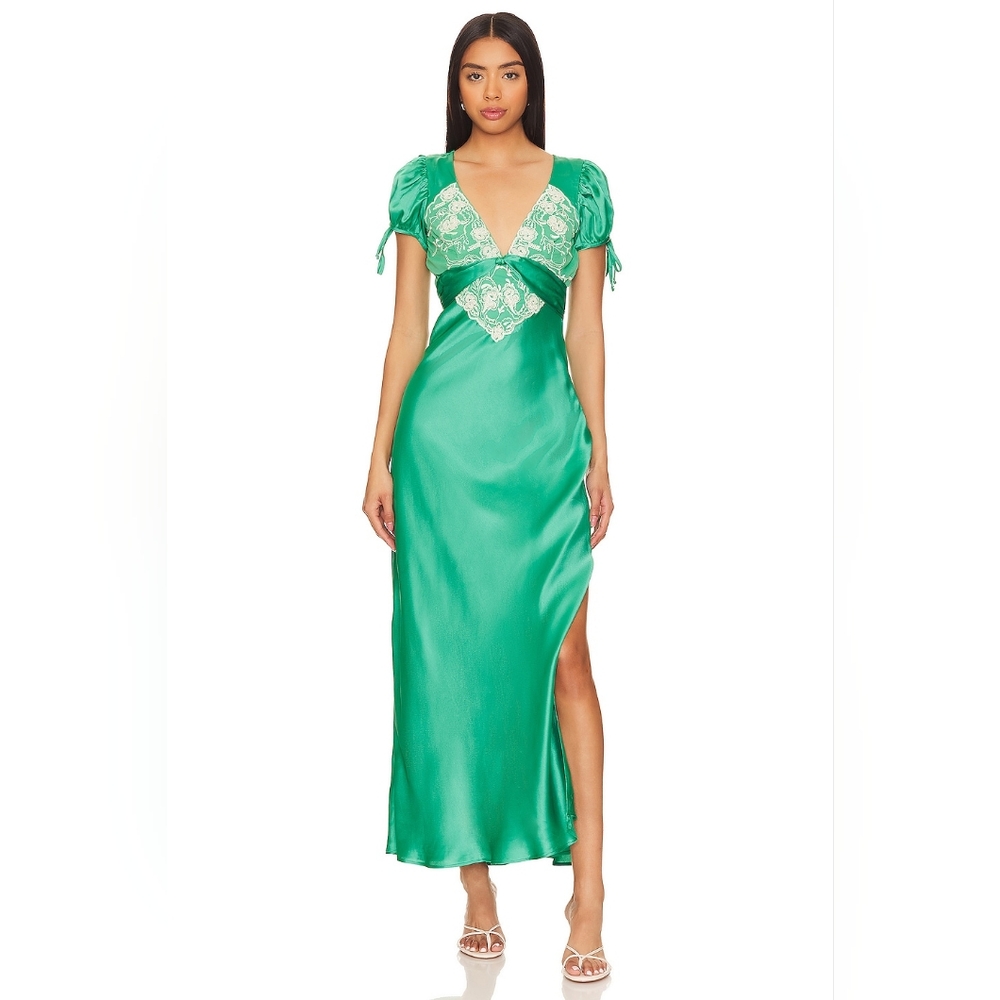 Free People Cooper Midi Dress In Verdis